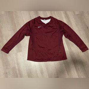 Nike shirt. Nike baseball slipover jersey. Comfortable and stylish. Lightweight